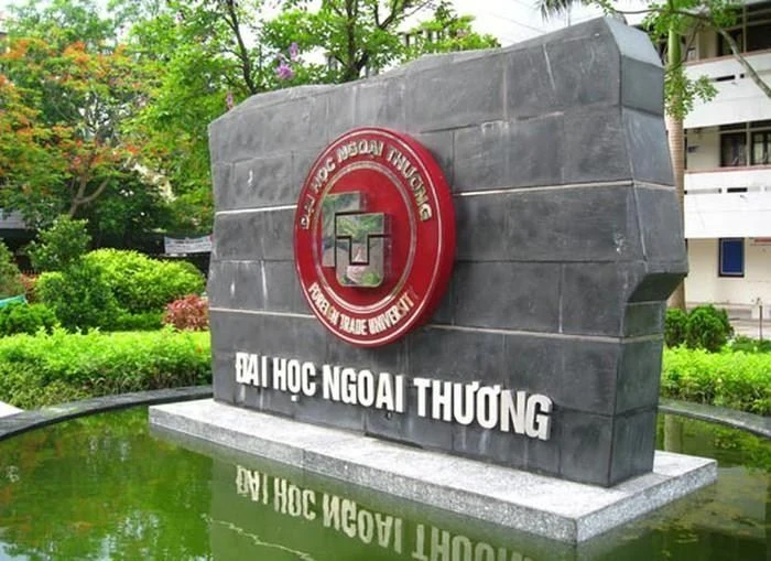 Foreign Trade University entrance in Vietnam