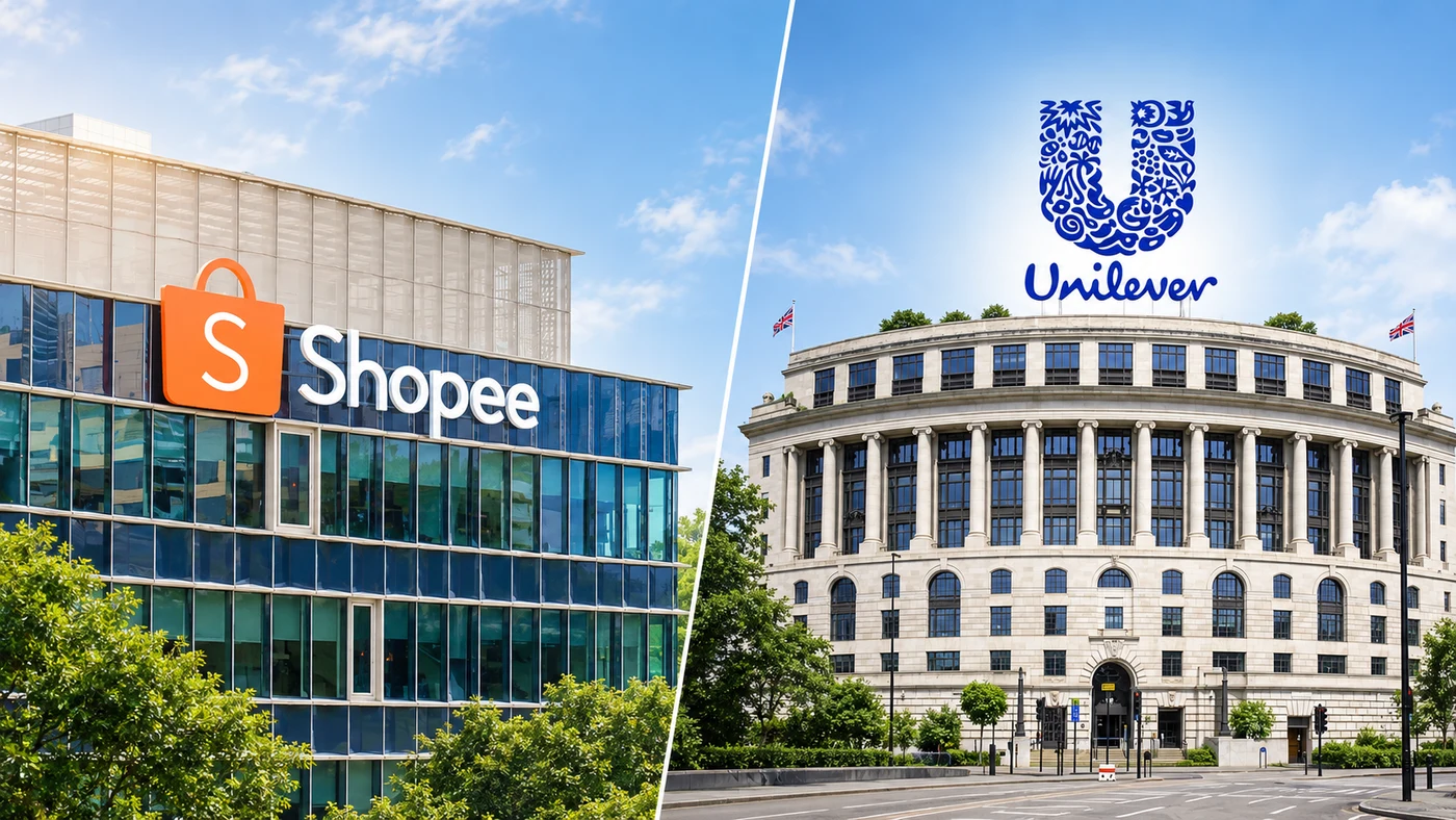 Shopee and Unilever workplaces